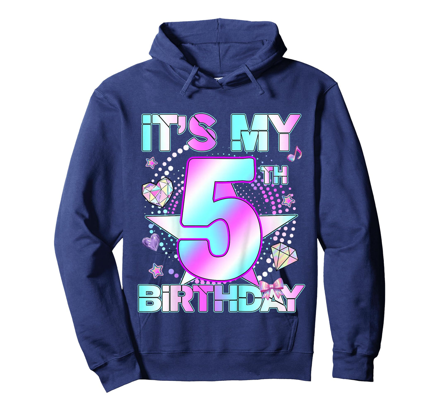5 Years Old Birthday Kpop Kids Toddler 5th Birthday Girl T-Shirt