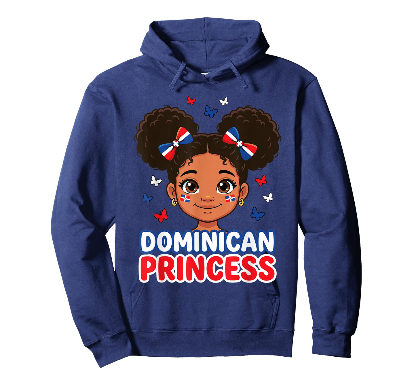 Cute Dominican Princess Girl DR Flag Heritage Pride Spanish T-Shirt