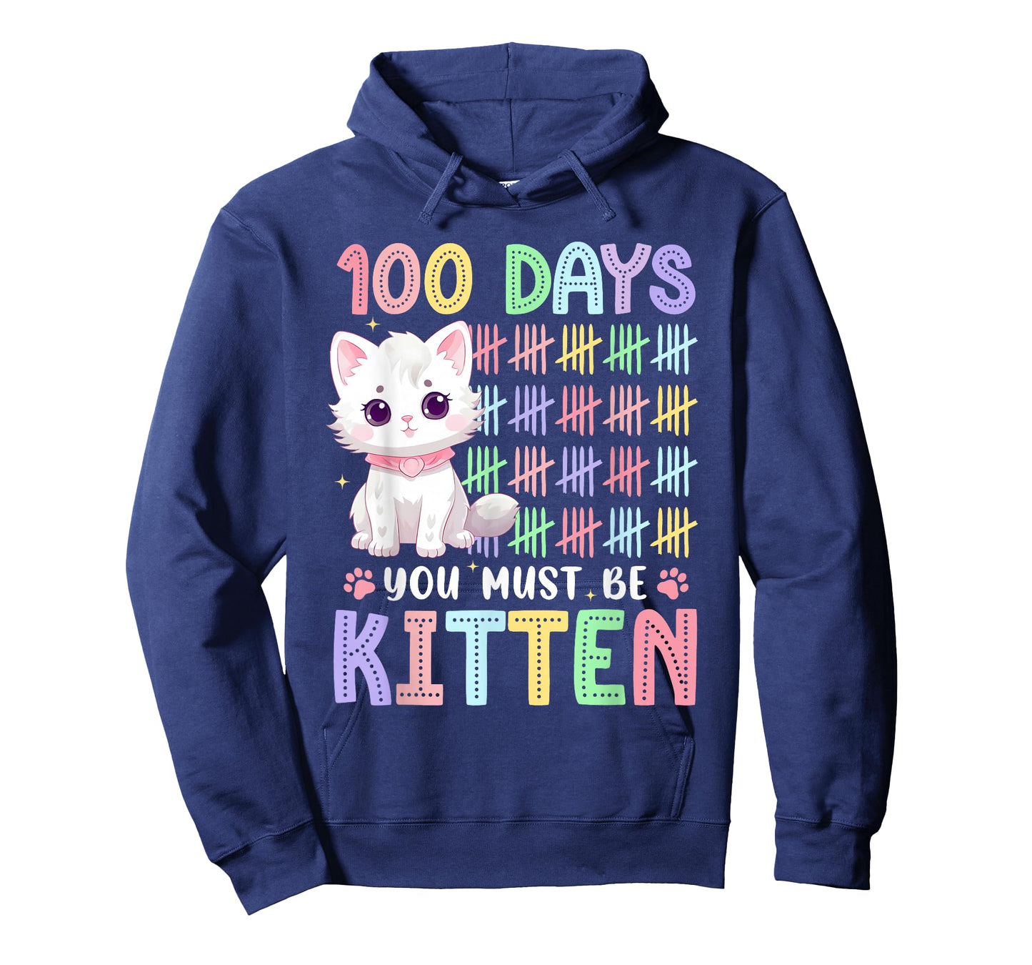 You Must Be Kitten Cat Lover Groovy 100th Day of School Kids T-Shirt