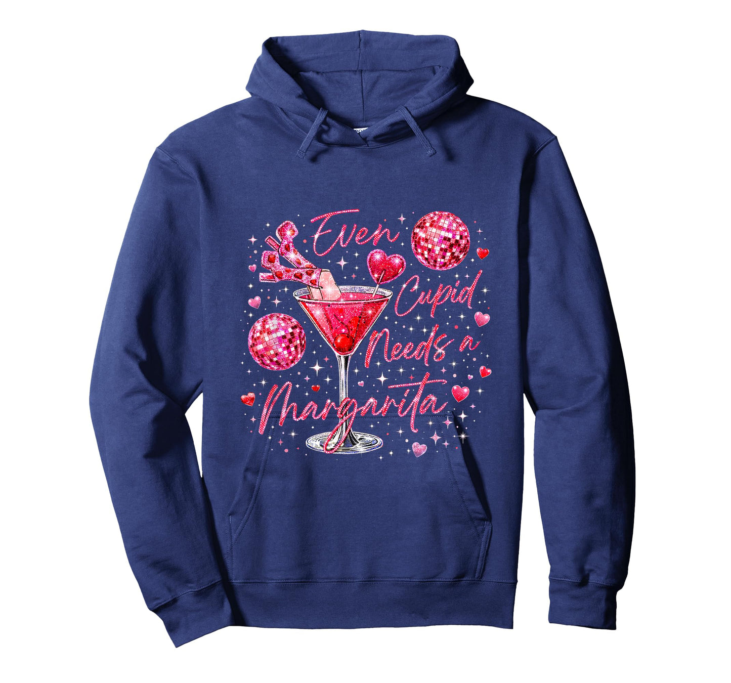 Trendy Valentine Even Cupid Need A Margarita Retro Funny T-Shirt