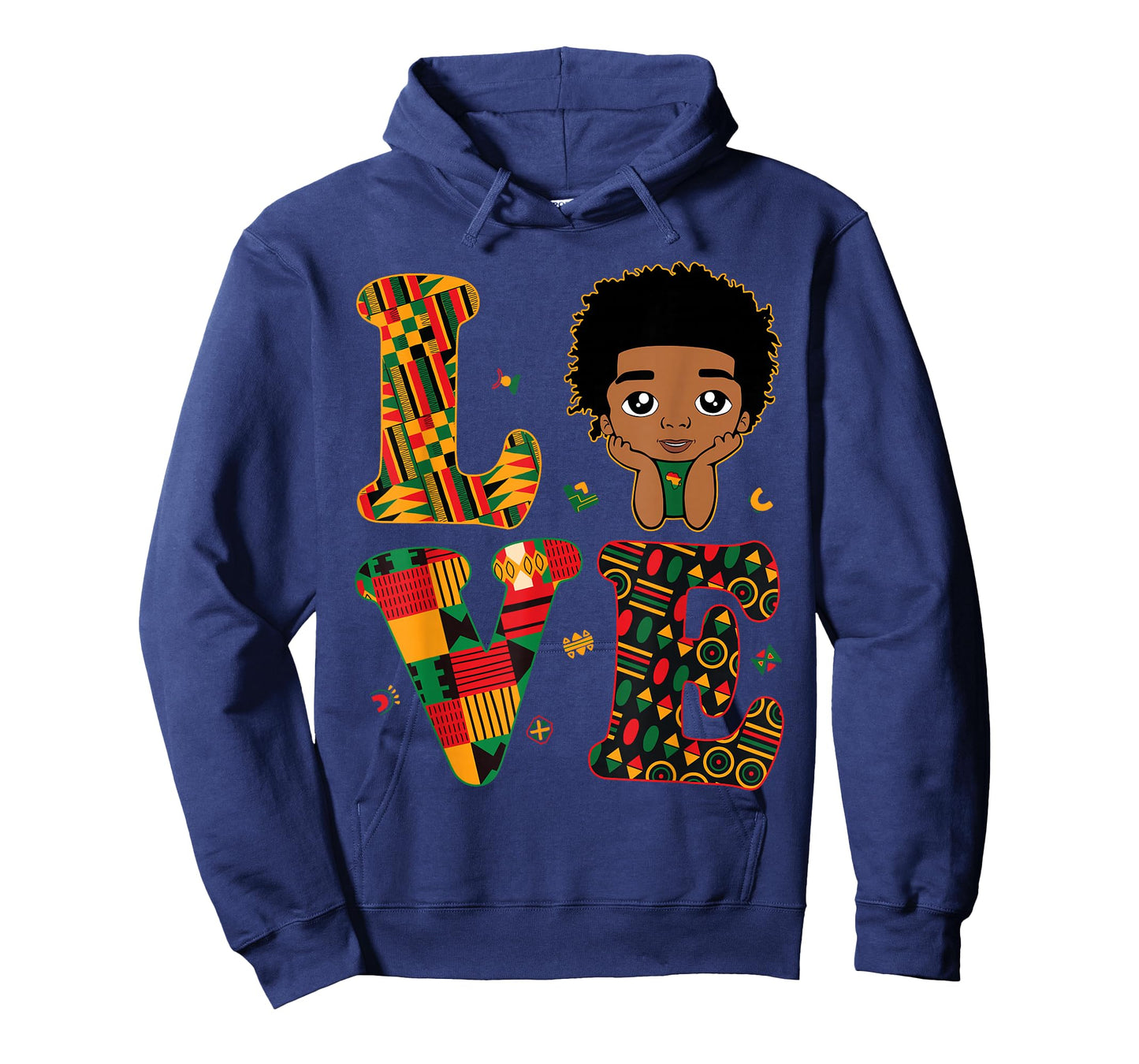 Love African Kente Toddler Boys Black History Month Proud T-Shirt