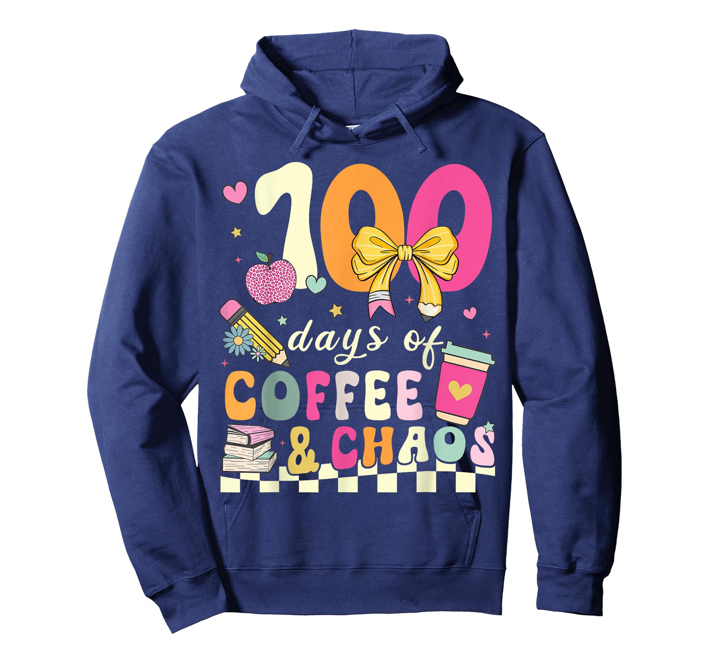 100 Days of Coffee & Chaos Teacher 100th Day of School T-Shirt
