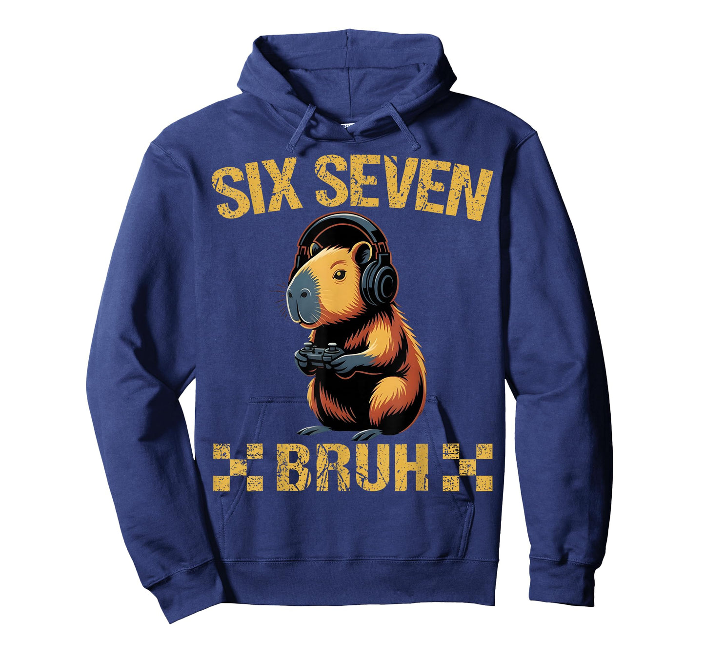 Cute Gamer Capybara Six Seven Bruh Gift for Men Boy Kids T-Shirt