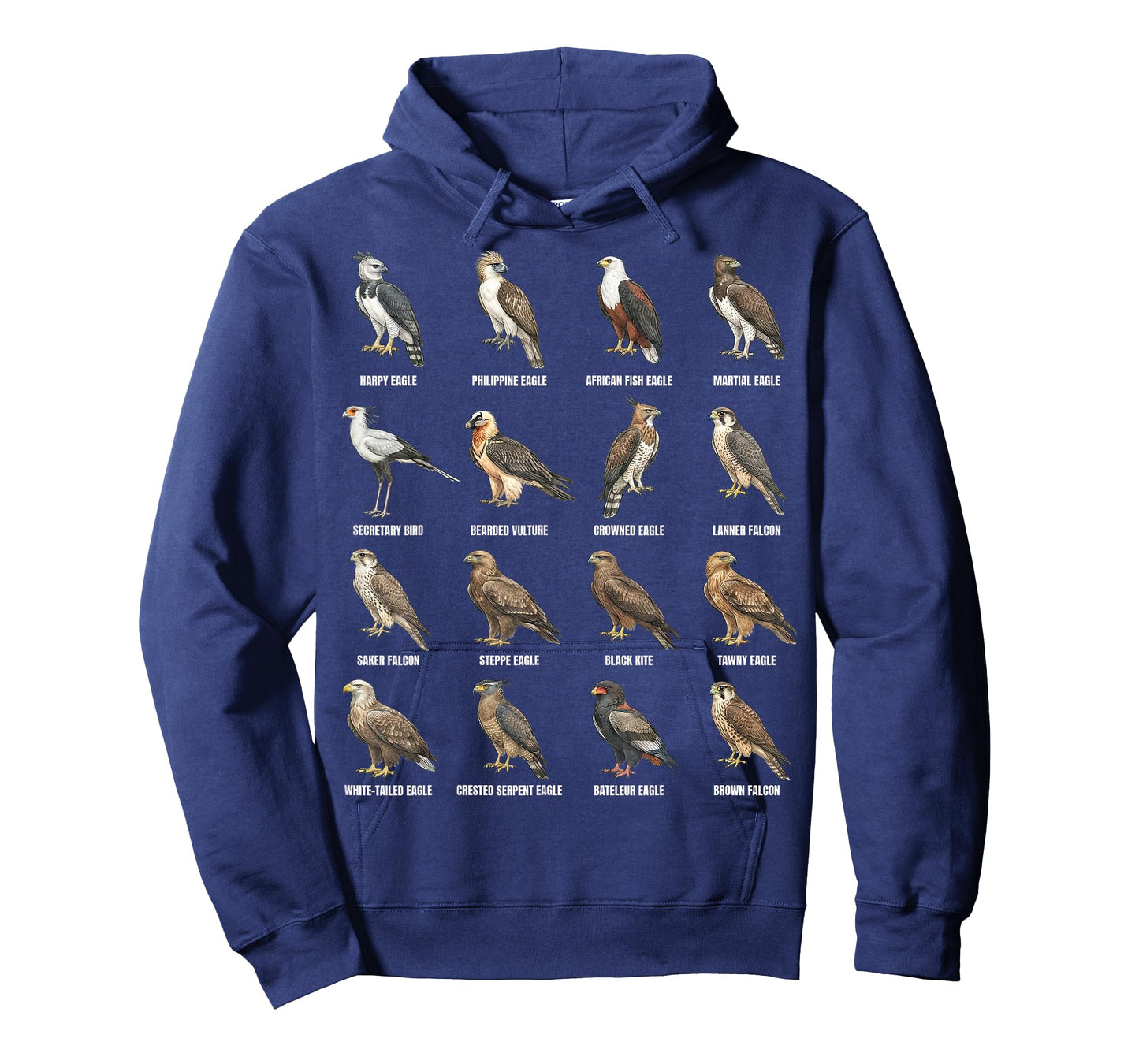 Global Birds of Prey Worldwide Raptor Species Chart T-Shirt
