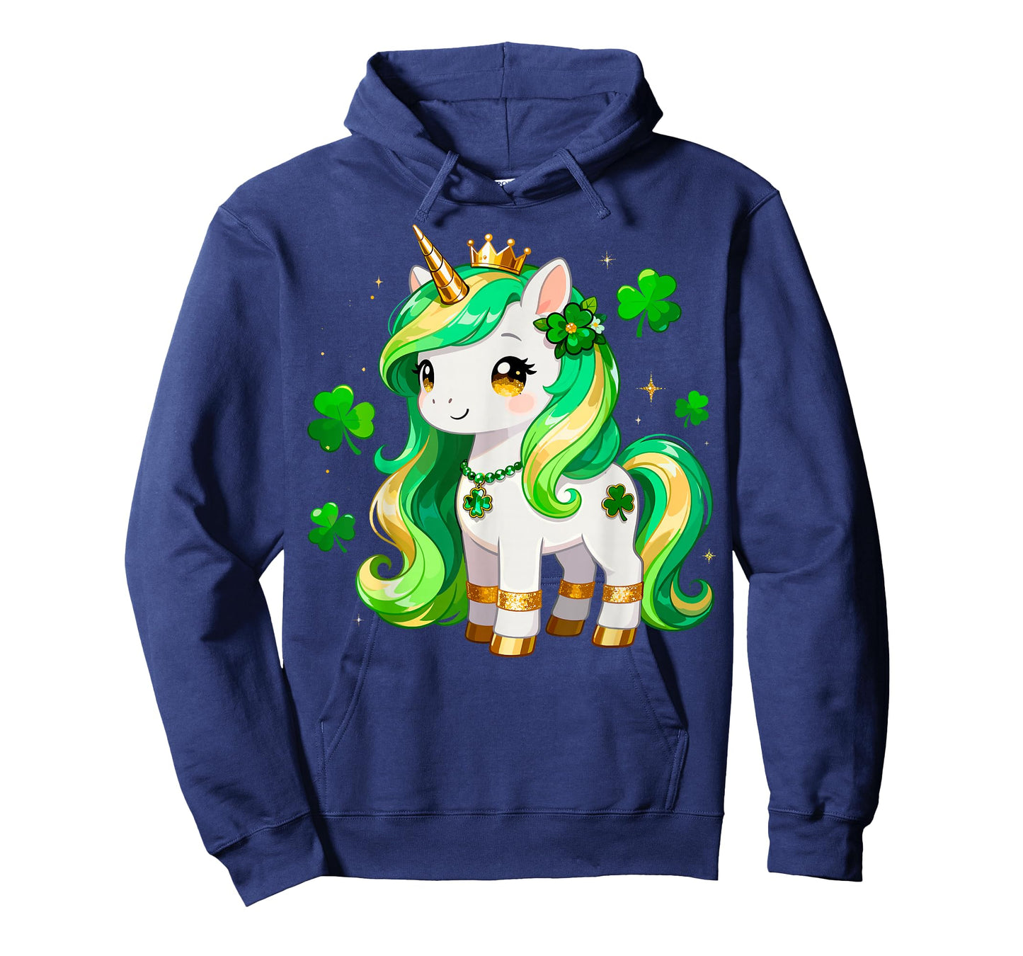 Funny St.Patrick's Paddy’s Day Tee Cute Unicorn Shamrock T-Shirt