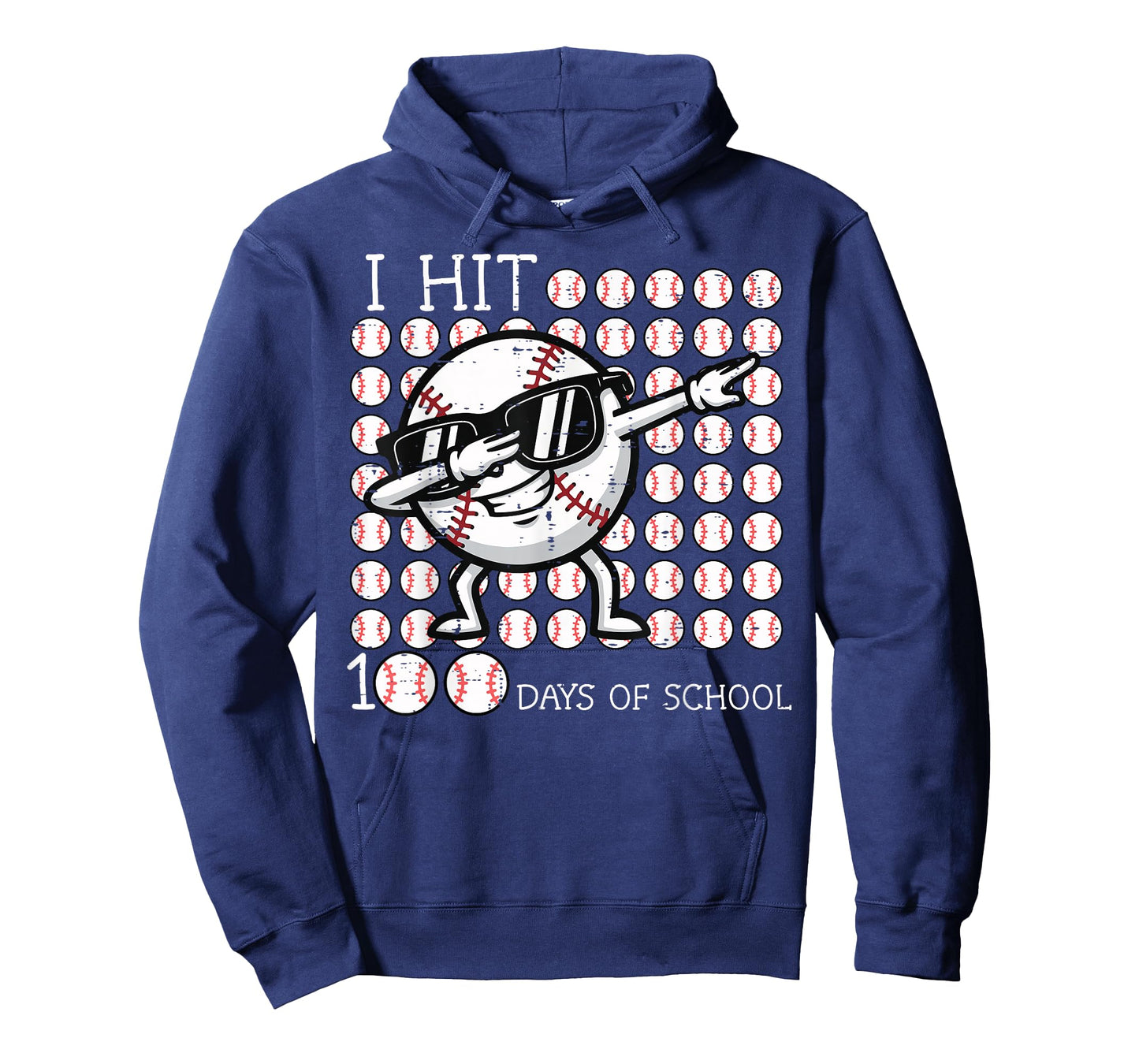 I Hit 100 Days of School Dabbing Baseball 100th Day Boy Kids T-Shirt