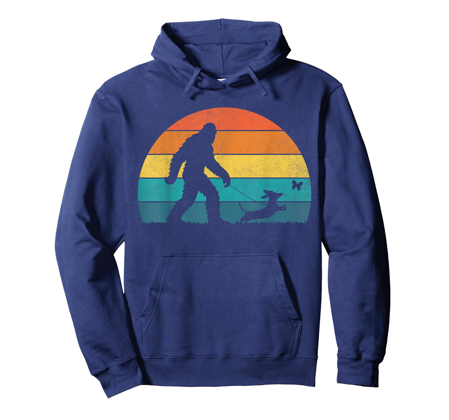 Bigfoot Walking Dachshund Funny Sasquatch Dog Dad Men Boys T-Shirt