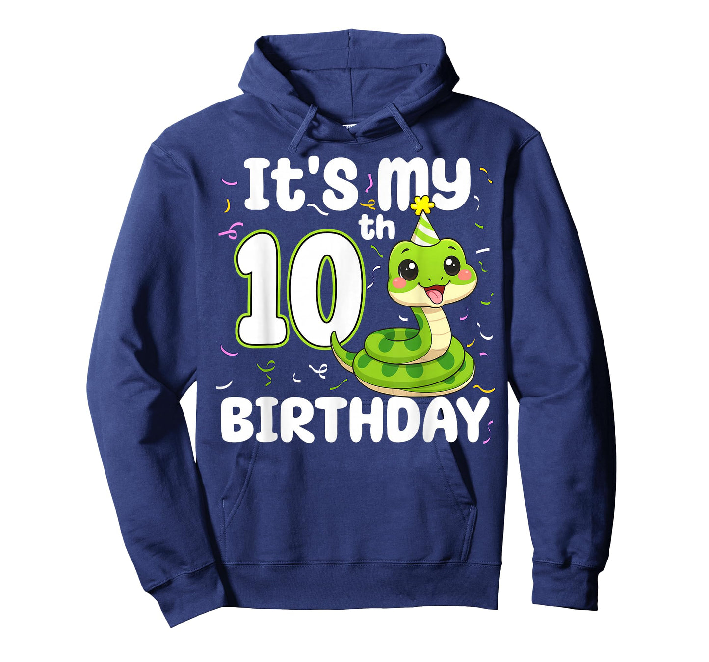 10th Birthday Snake Lover Ten 10 Years Old Birthday Boy Girl T-Shirt
