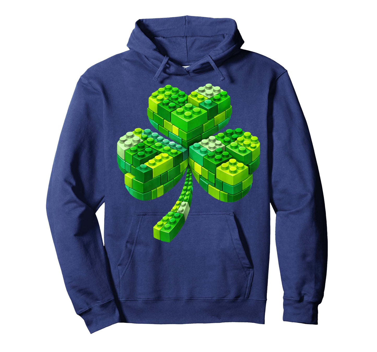 Block Brick Building Shamrock St Patricks Day Shirts Kids T-Shirt