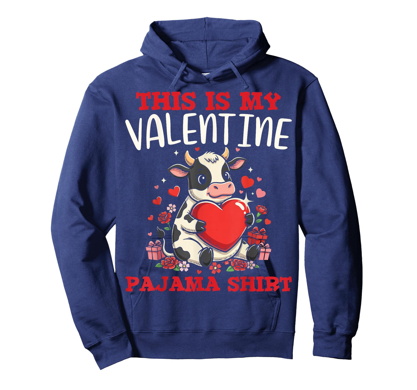 Cute Cow Farm Animal Lovers This is My Valentine Pajama T-Shirt