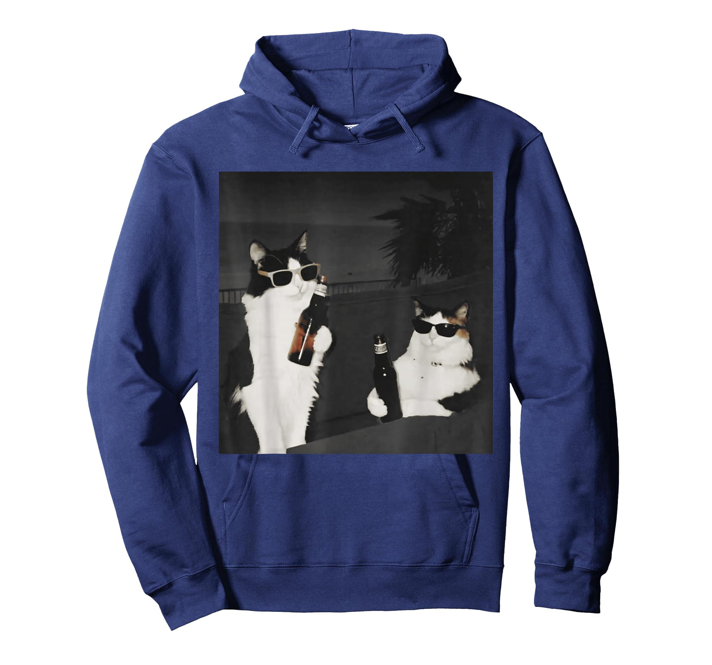 Vintage Cat Drinking Beer Buddy Cat Funny Kitty Lovers Gift T-Shirt