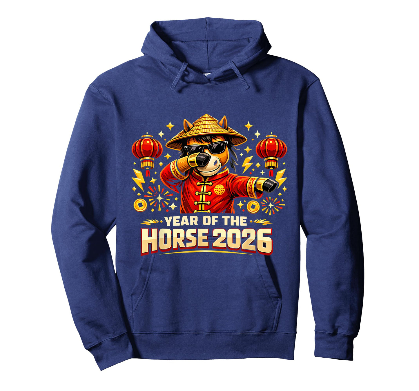 Year of The Horse 2026 Dabbing Horse Chinese New Year Kids T-Shirt