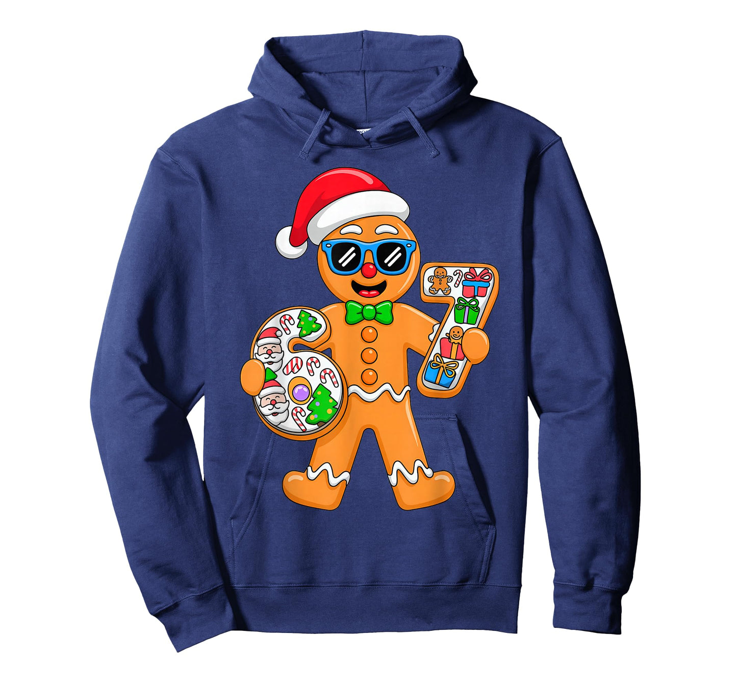 Six Seven 67 Gingerbread Man Xmas Pajamas T-Shirt