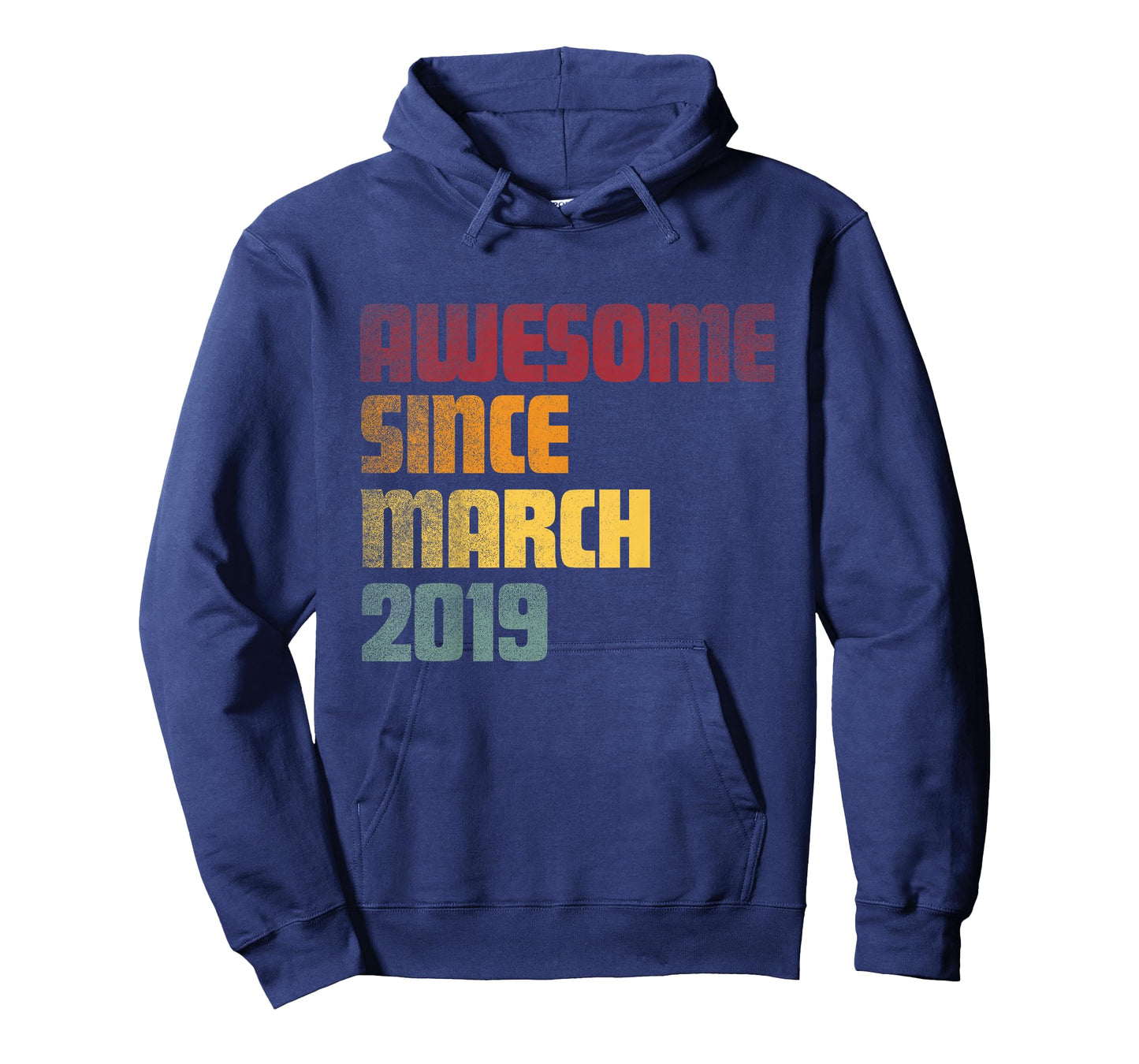 Awesome Since March 2019 7th Birthday - Vintage T-Shirt