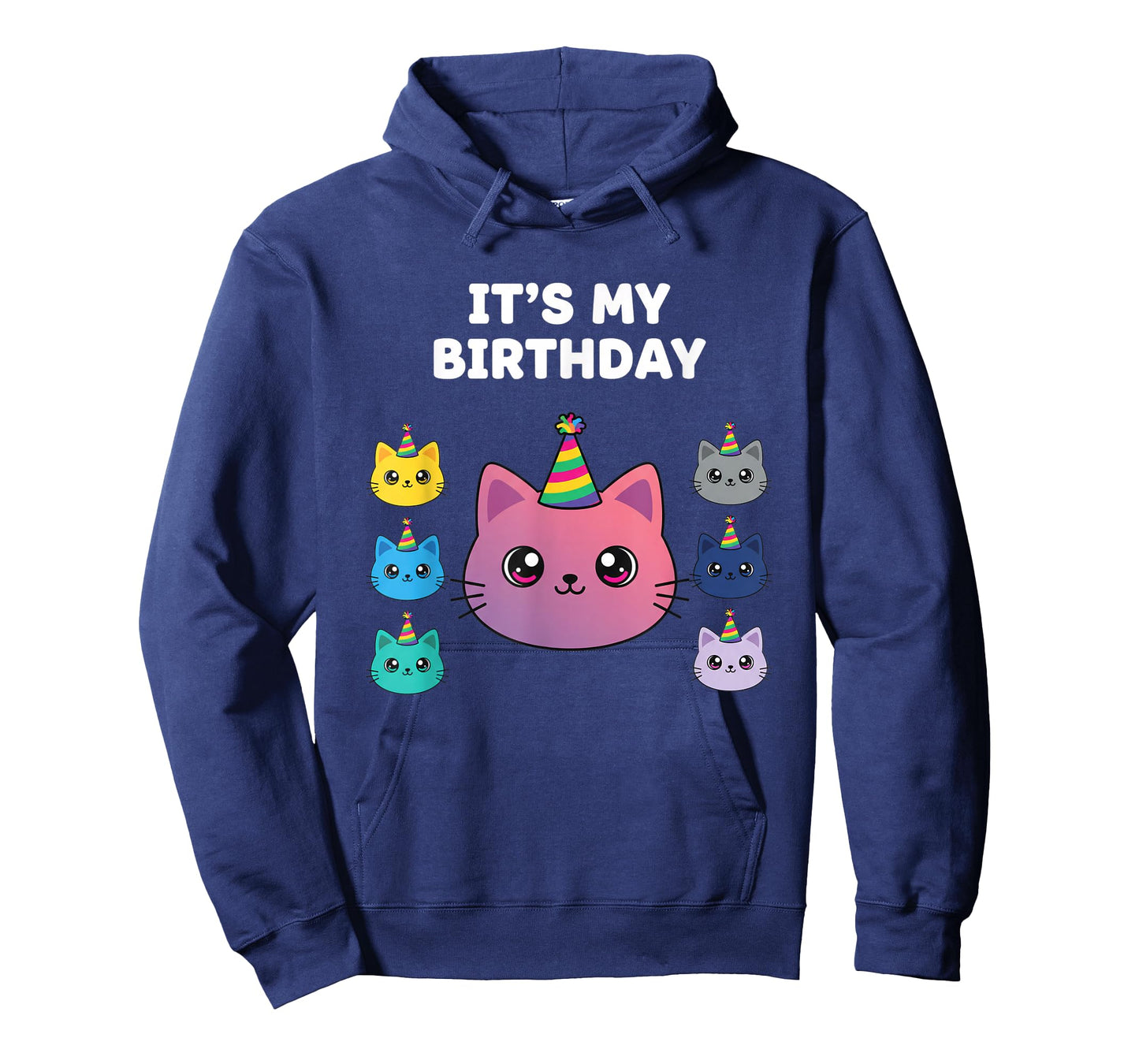 Birthday It's My Birthday Cute Kawaii Cat Party for Kids, Te T-Shirt