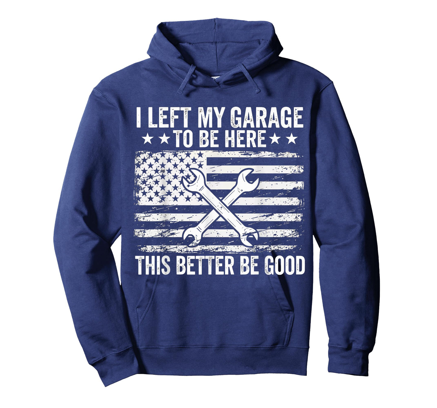 Car Mechanic I Left My Garage to Be Here Auto Engine Car Guy T-Shirt