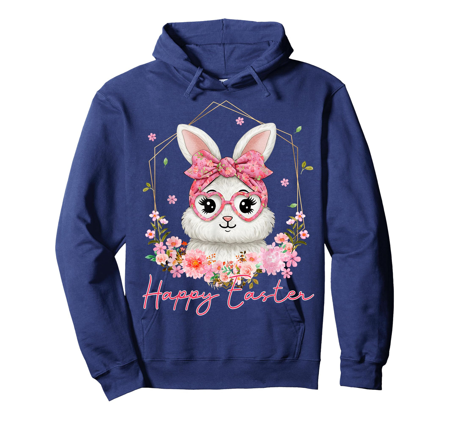 Happy Easter Coquette Floral Bunny Women Girl Kid T-Shirt