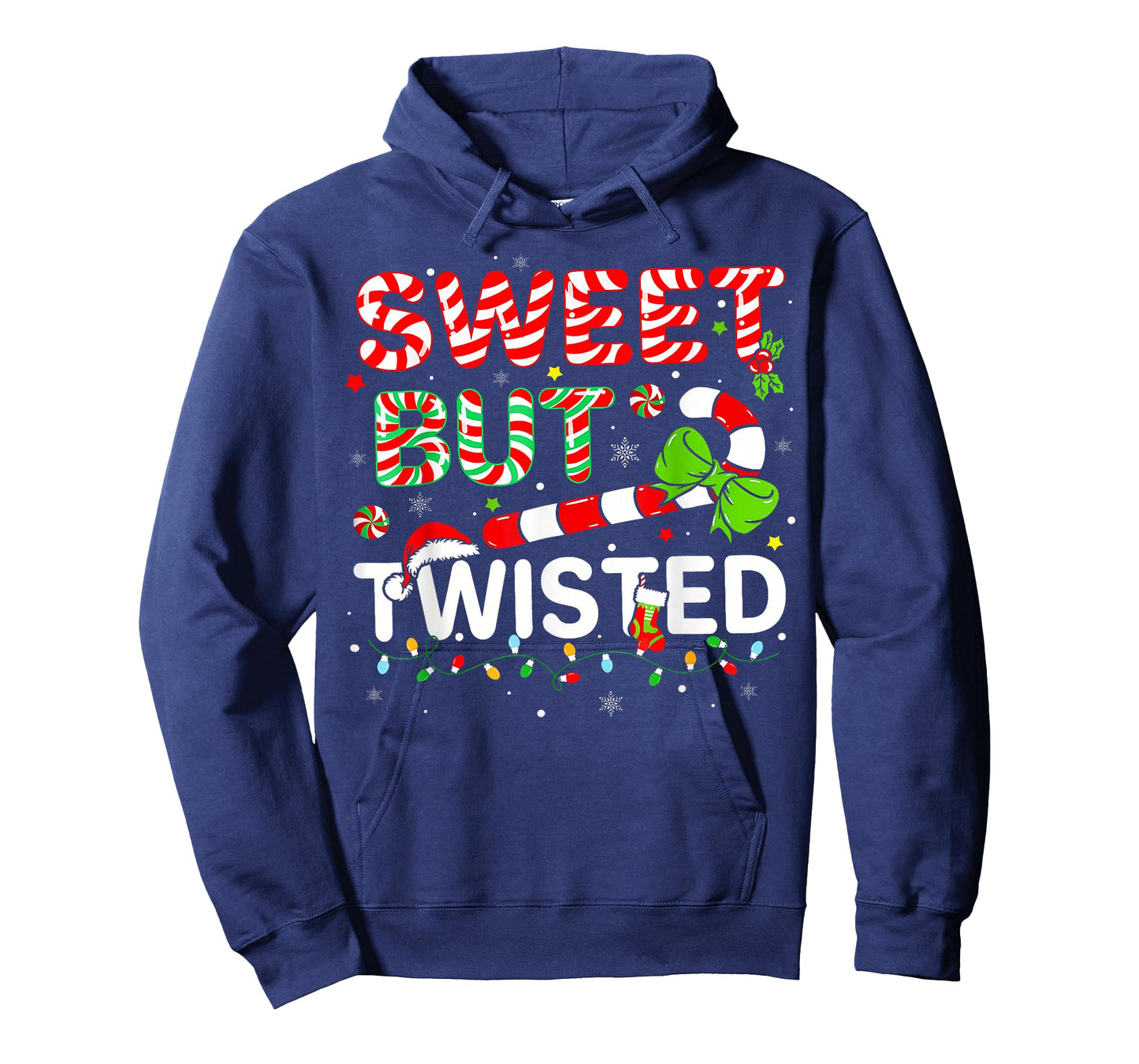 Sweet But Twisted Funny Christmas Candy Cane Xmas Holiday T-Shirt