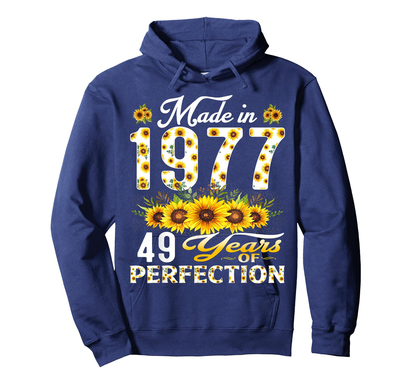 49 Year Old Made in 1977 Sunflower 49th Birthday Women T-Shirt