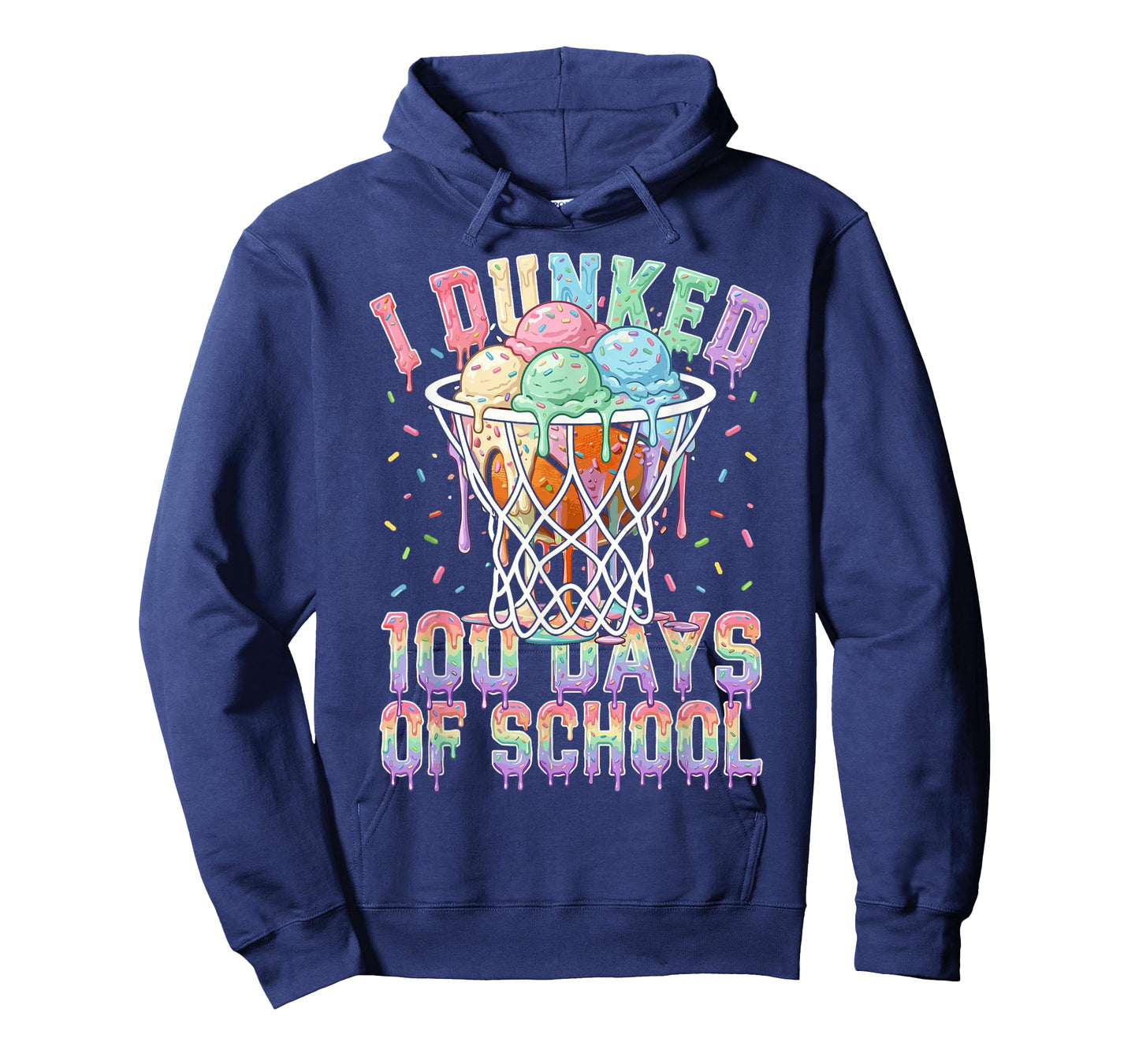 100 Days of School Basketball for Boys Kids 100th Day T-Shirt