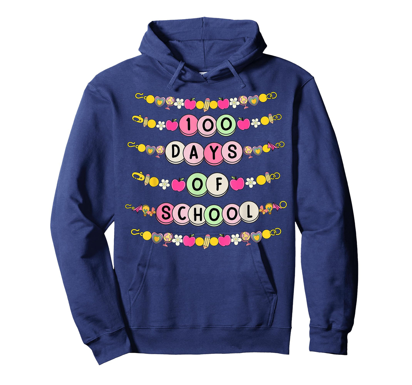 100 Days of School Friendship Bracelets 100 Days Smarter Kid T-Shirt