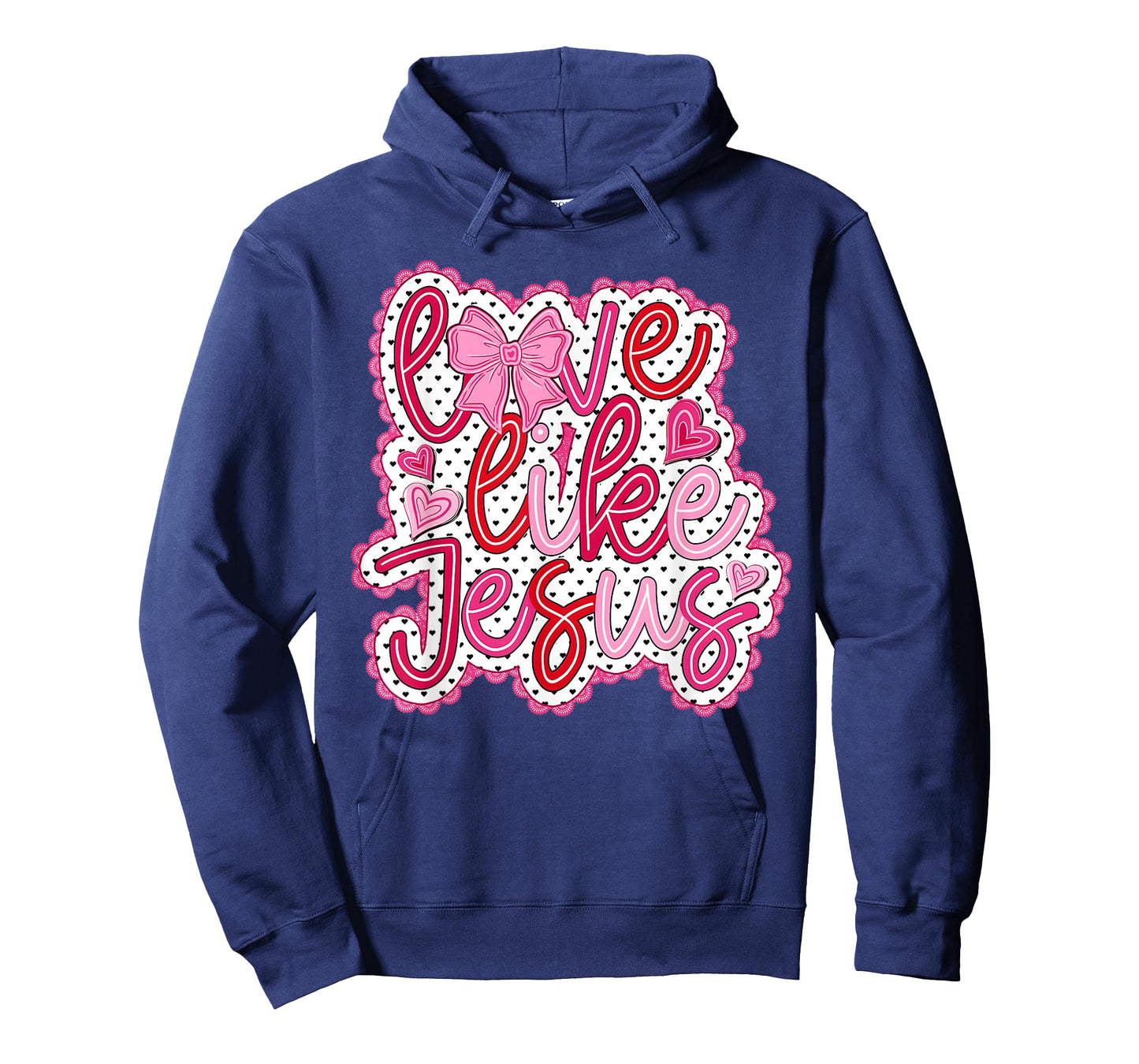 Preppy Valentine Love Like Jesus John 15:12 Girl Women T-Shirt