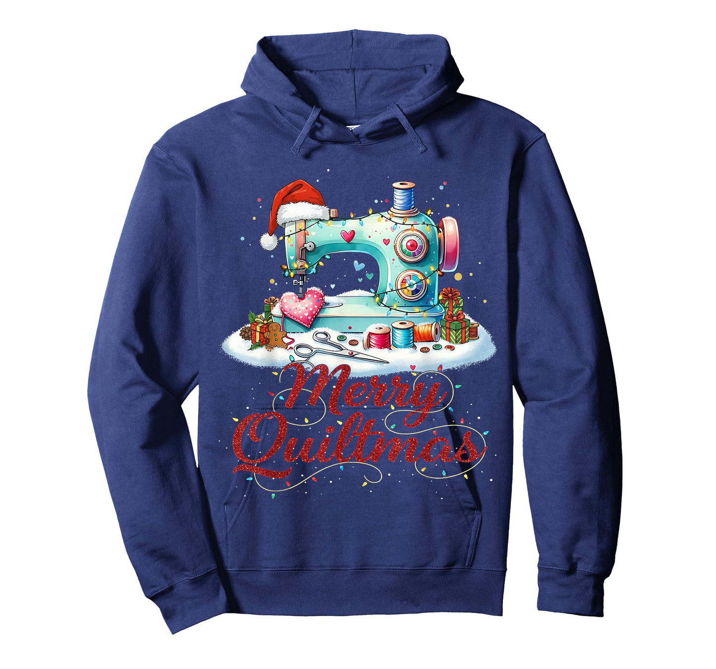 Cute Sewing Sewer Merry Quiltmas Christmas Patterns Quilter T-Shirt