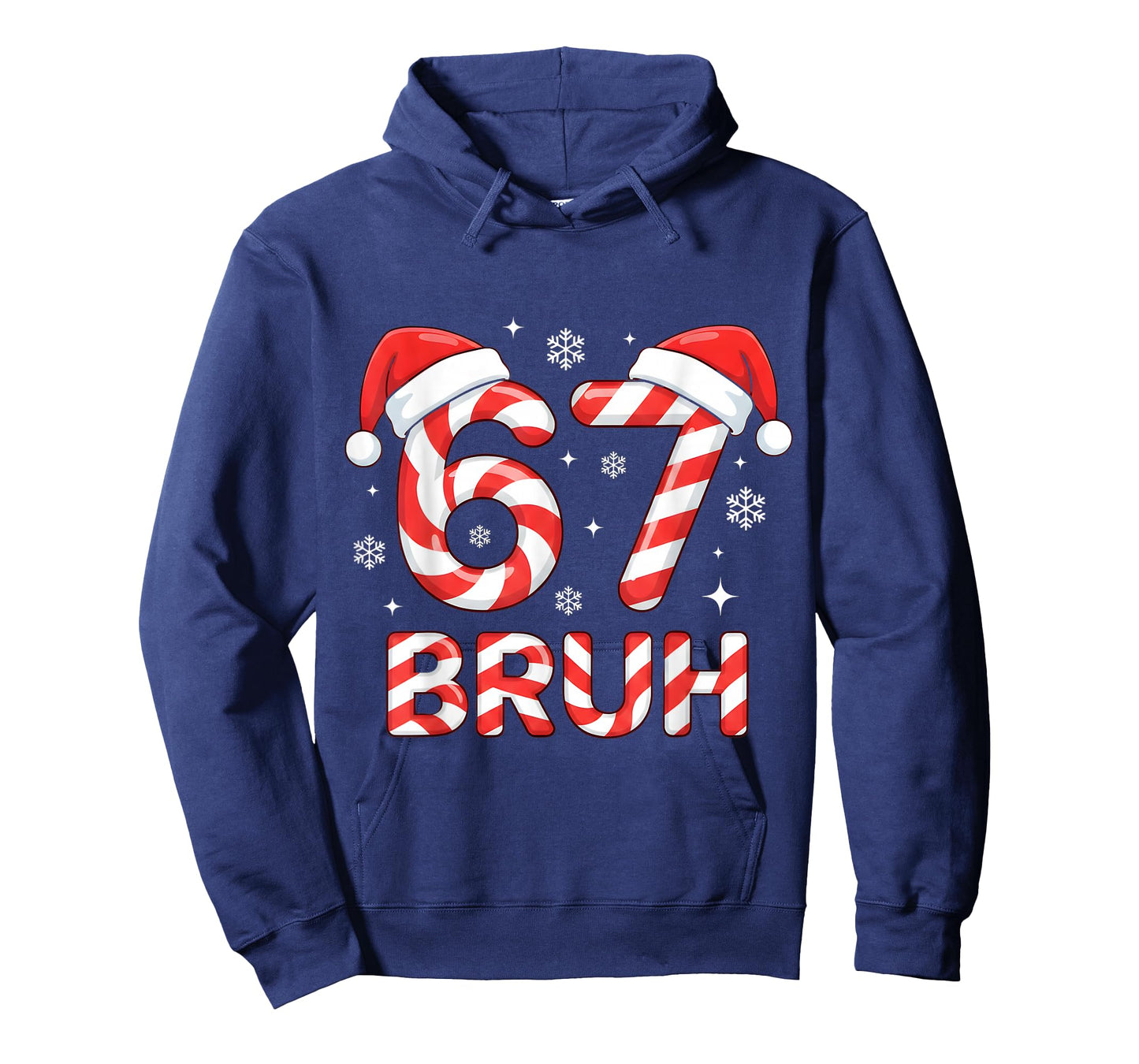 67 Meme Six Seven Memes Candy Cane Christmas Boys Girls Kids T-Shirt