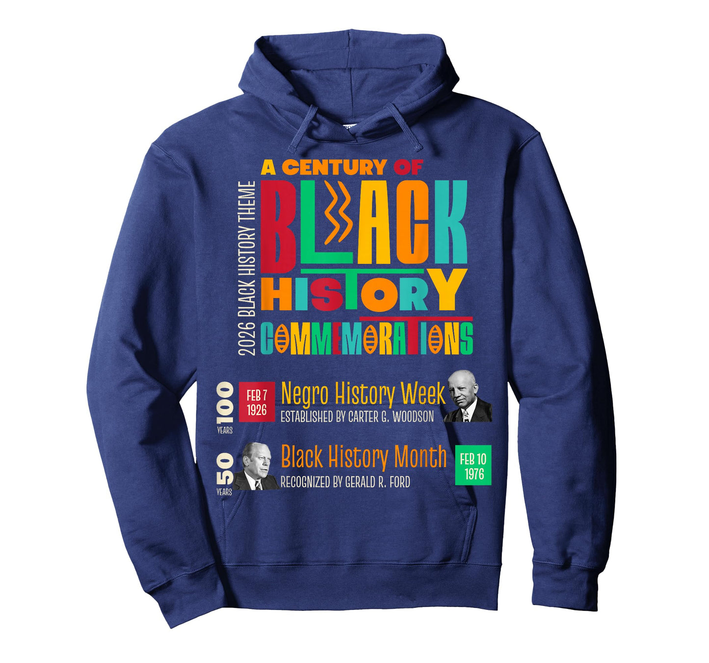 A Century of Black History Commemorations 2026 Black History T-Shirt
