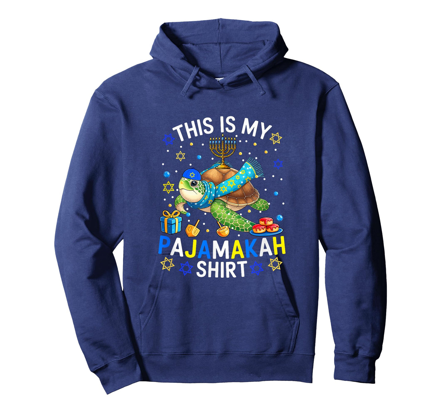 My Pajamakah Shirt Hanukkah Turtle Menorah Jewish Family T-Shirt