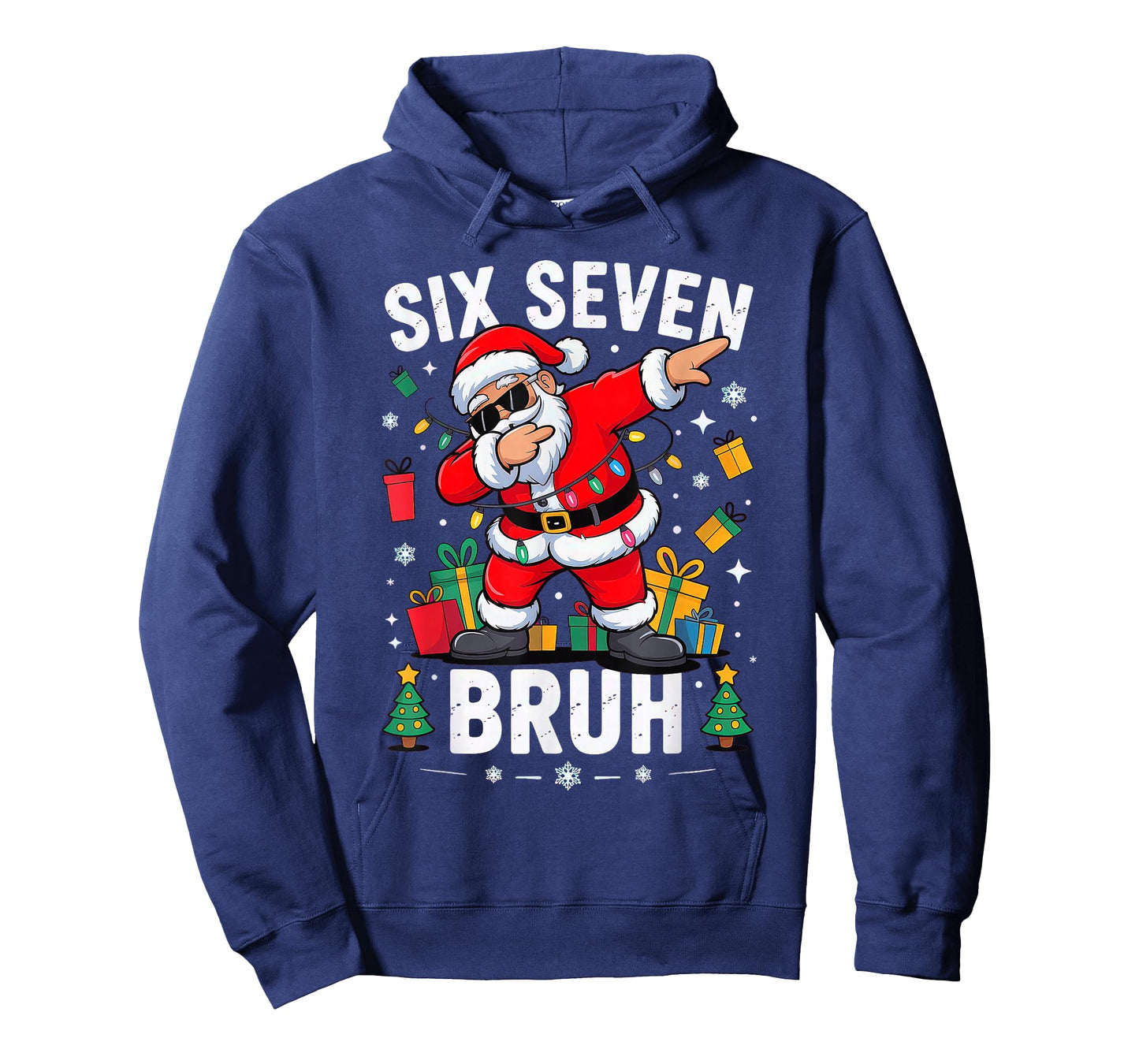 Bruh 67 Six Seven Santa Dabbing Christmas T-Shirt