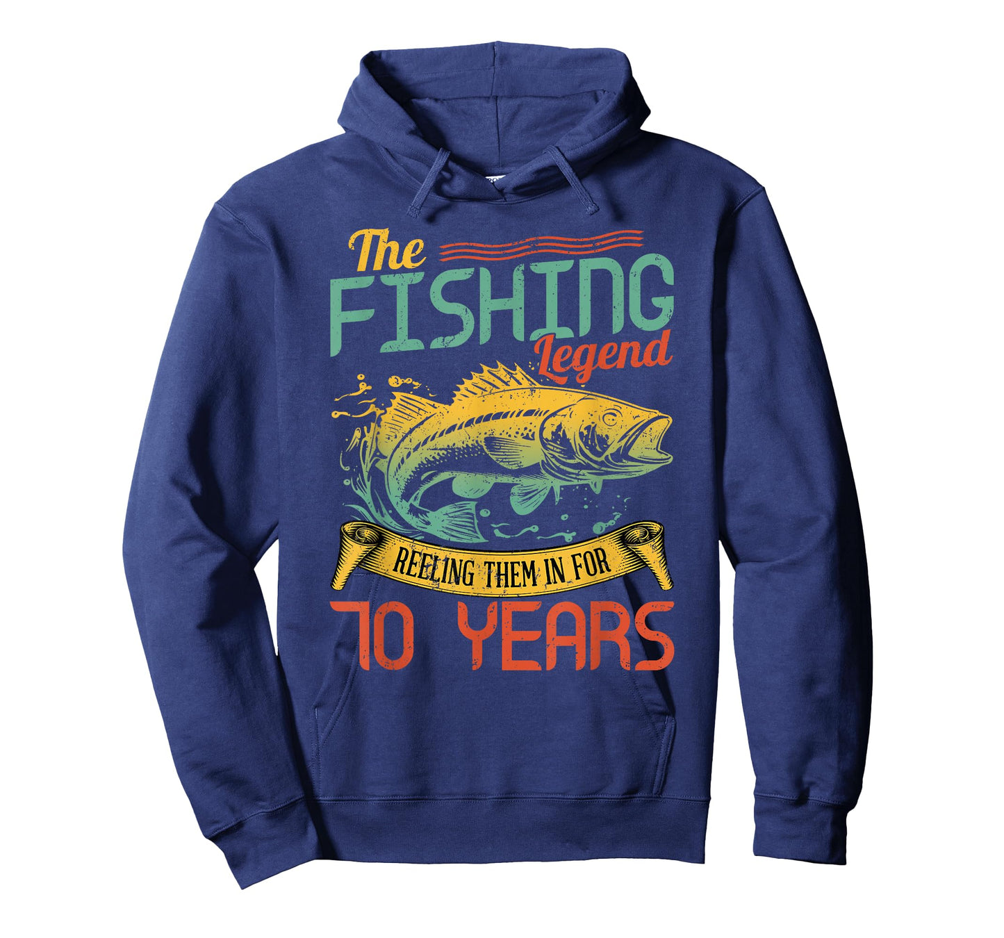 Fishing Legend 70 Years Old Gift Fisherman 70th Birthday T-Shirt