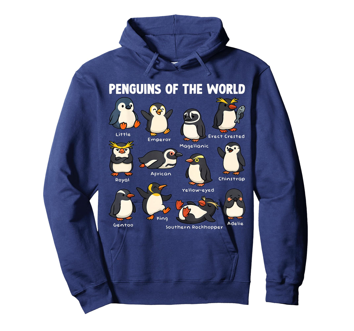 Penguin Sea Animals of The World Kawaii Zoo Bird Lovers T-Shirt