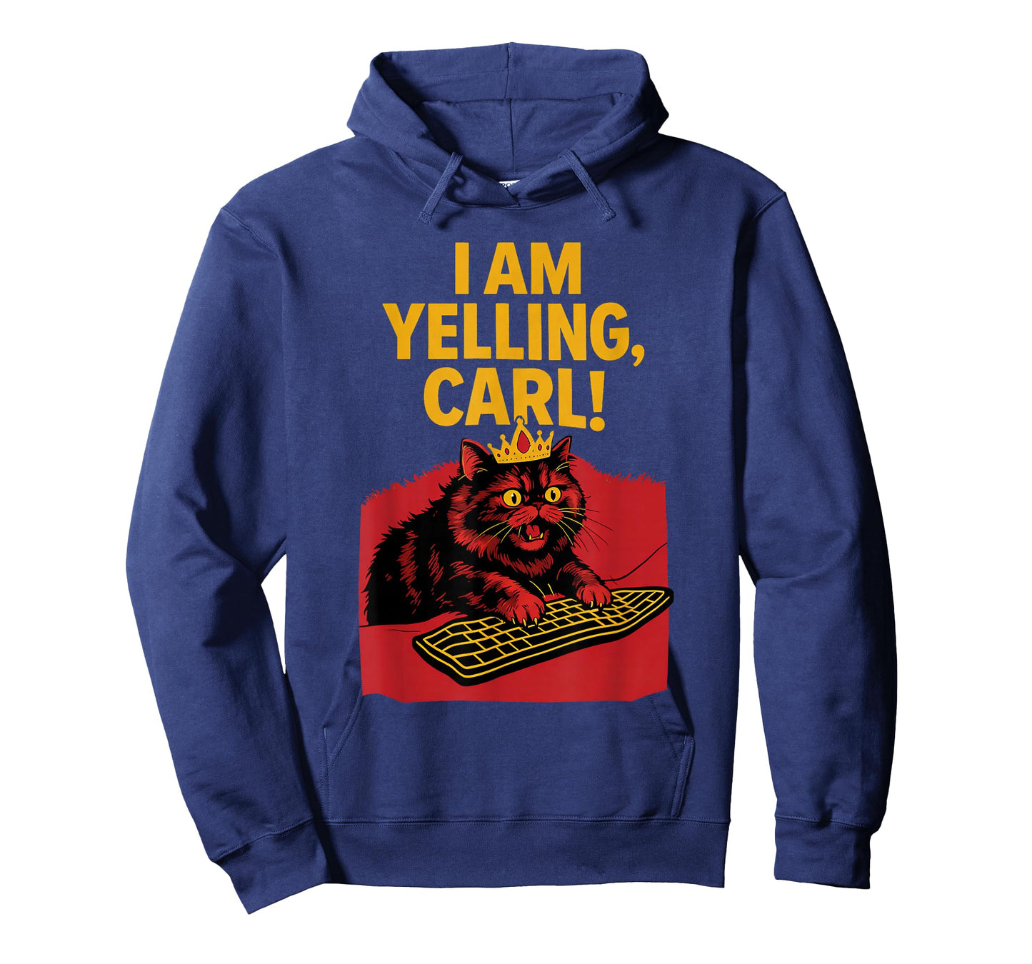 I Am Yelling Carl Screaming Cat Meme Graphic T-Shirt