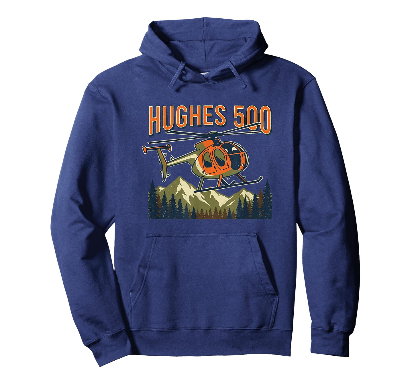 MD 500 Helicopter Pilot Hughes 500 Chopper Vintage T-Shirt