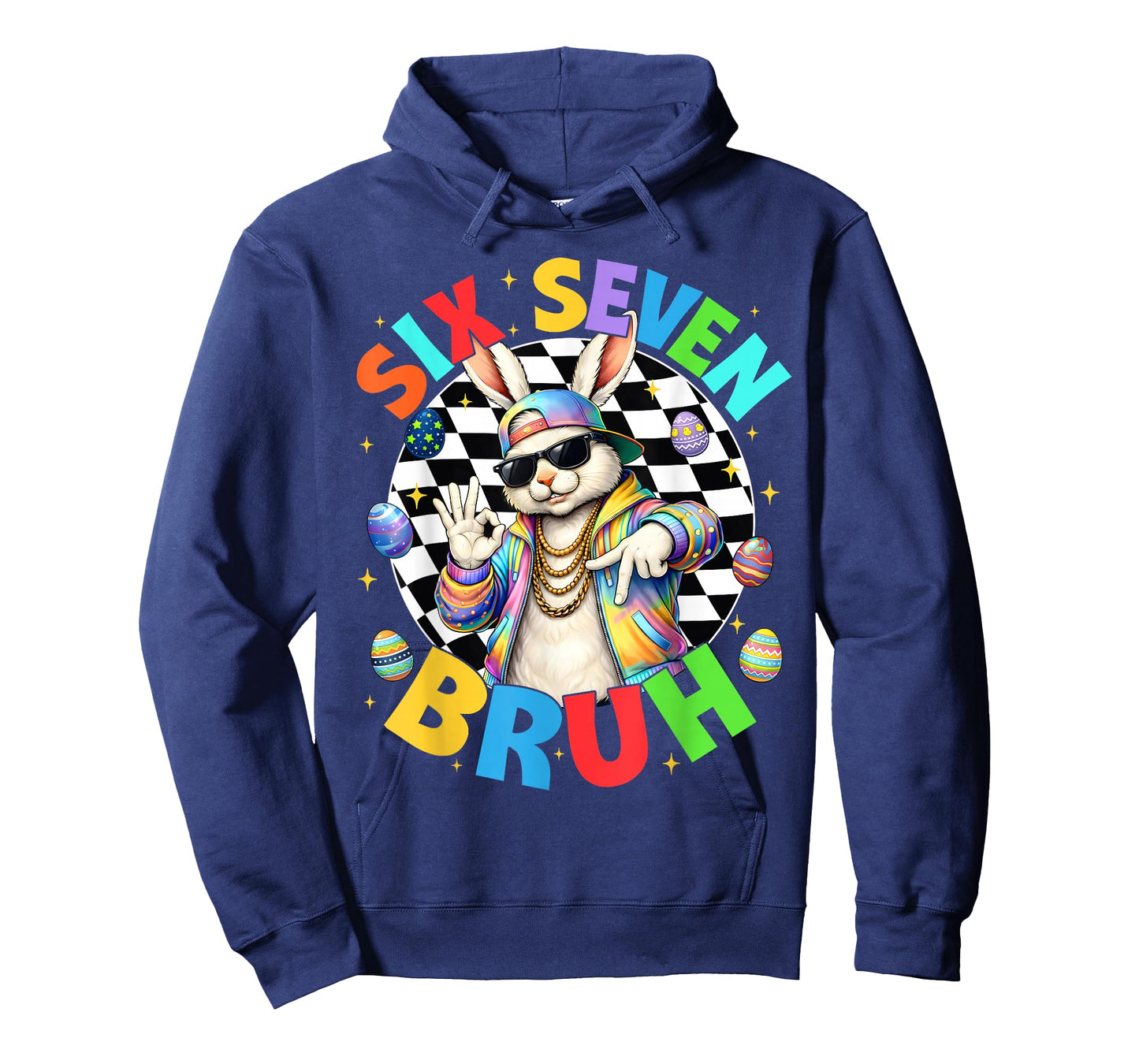 Bruh Cool Rabbit Hip Hop Bunny Easter Men Boy Kid T-Shirt