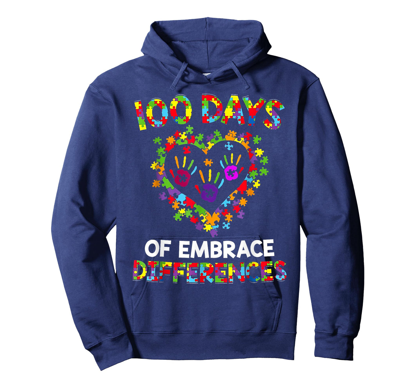 100 Days of Embracing Autism 100th Day School SPED Teacher T-Shirt