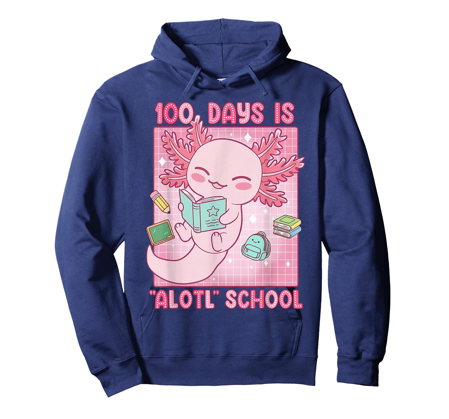 100th Day of School Funny 100 Days is Alotl School Axolotl T-Shirt