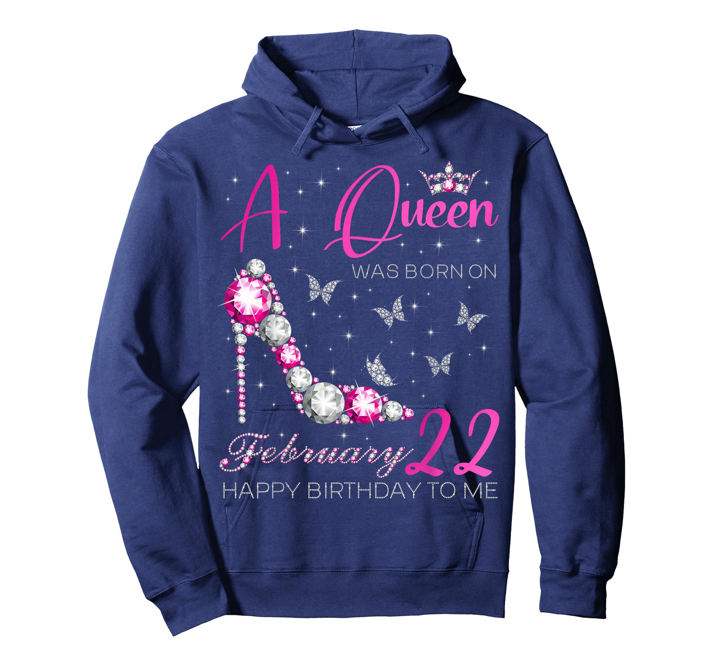 A Queen was Born on February 22, 22nd February Bday Party T-Shirt