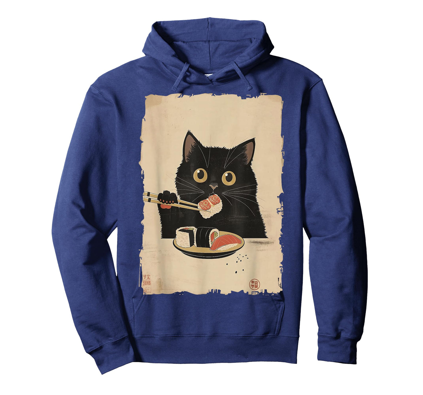 Cat Eating Sushi Funny Japanese Kawaii Cat Anime Lovers Gift T-Shirt