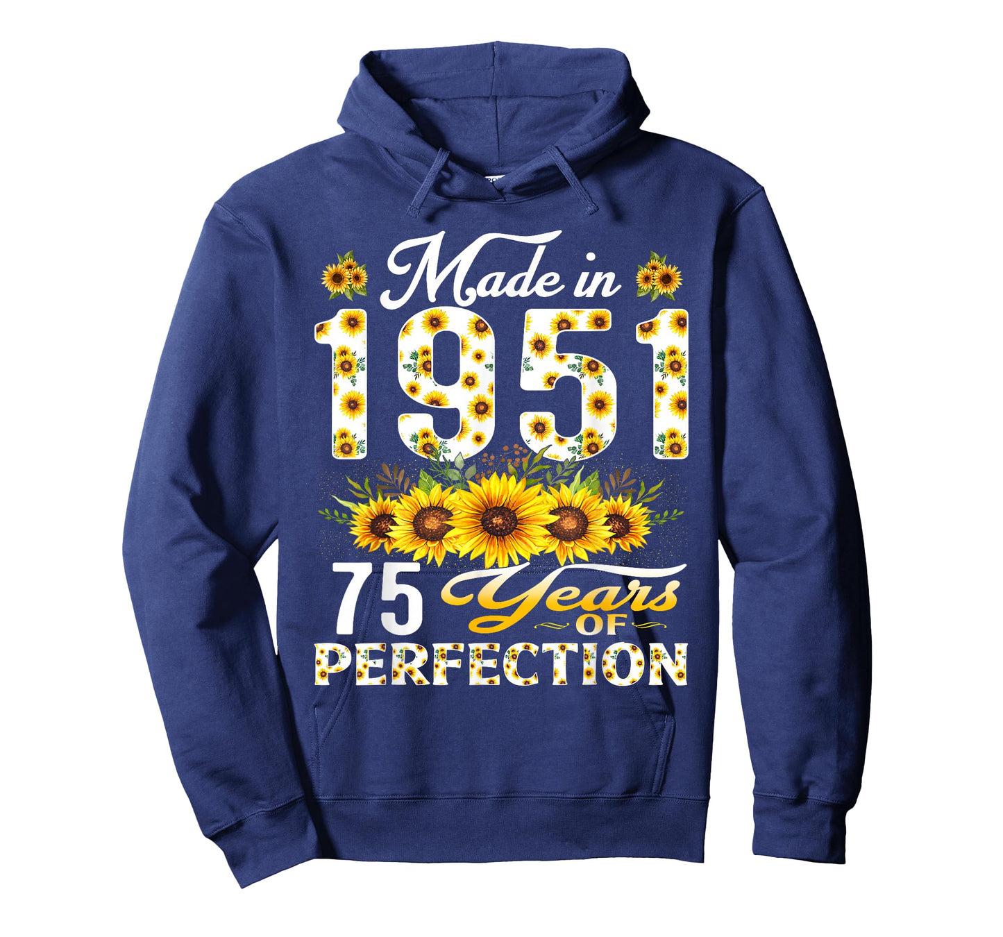 75 Year Old Made in 1951 Sunflower 75th Birthday Women T-Shirt