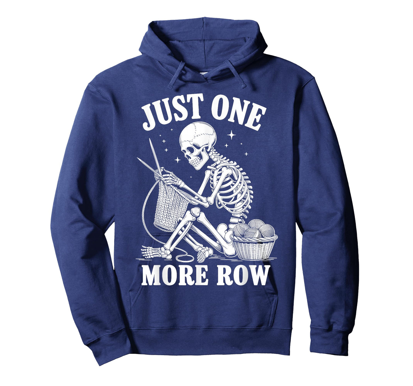 Just One More Row Crochet Skeleton Crocheting Knitting Lover T-Shirt