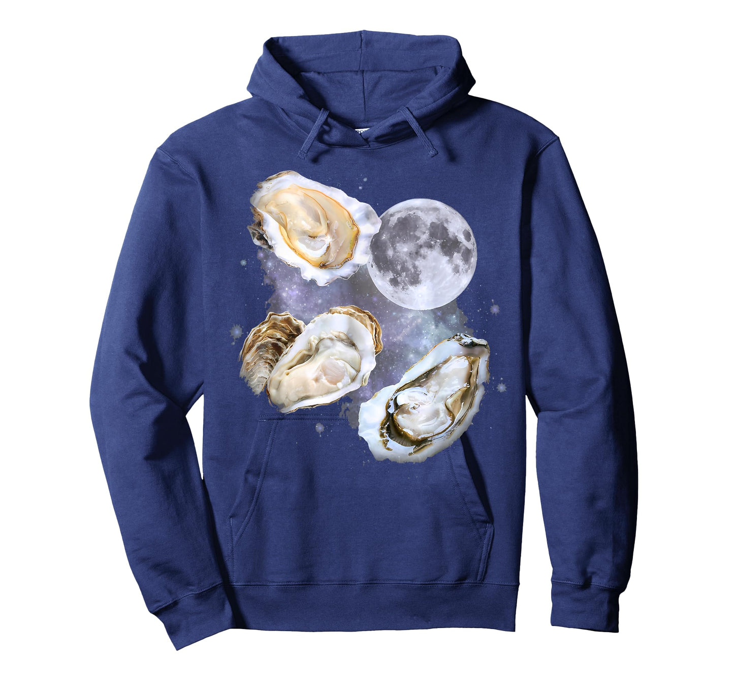 Vintage 90s Three Oyster Howling at The Moon Animal Lovers T-Shirt