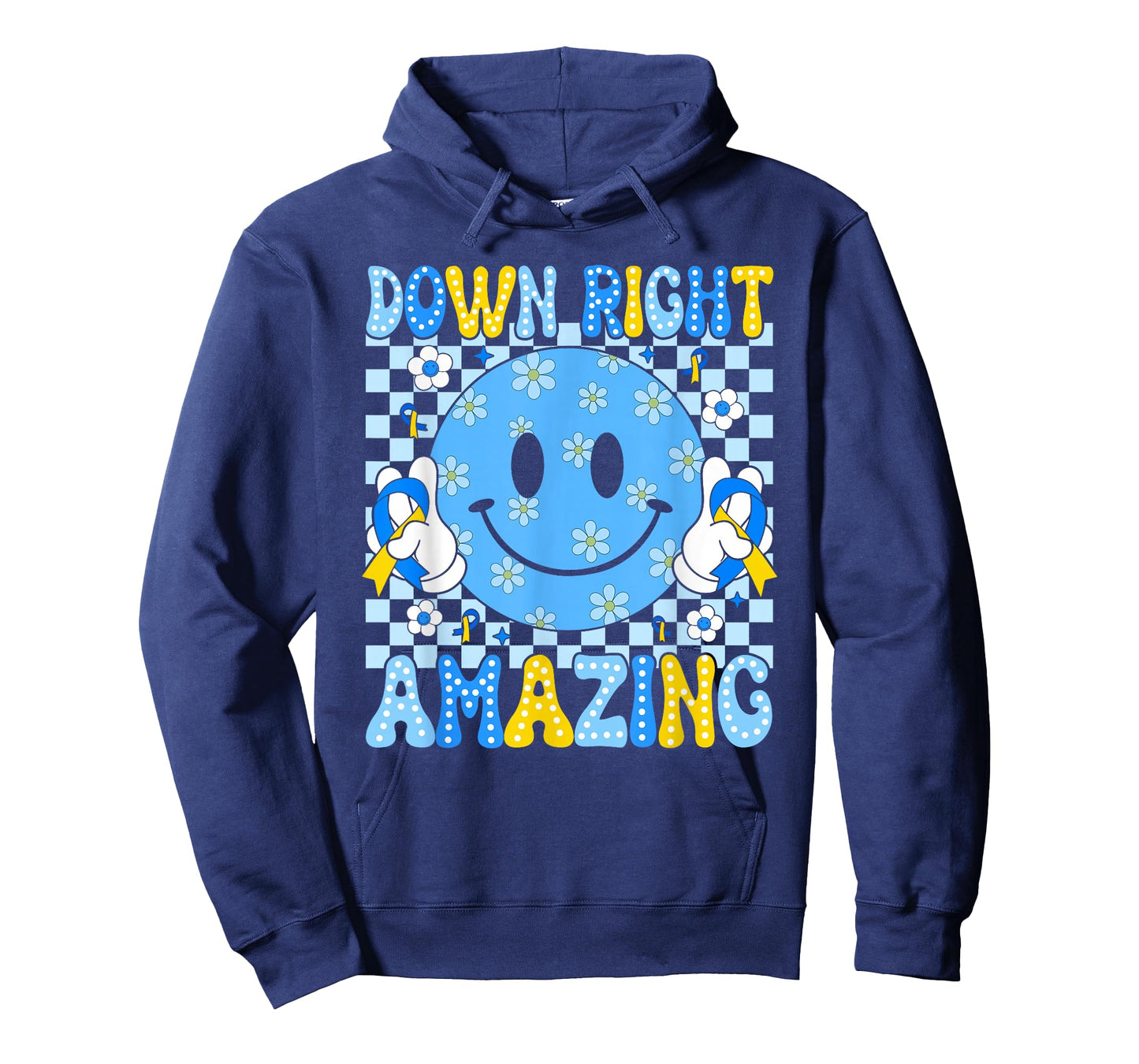 Down Right Amazing Smile Face Down Syndrome Awareness Kids T-Shirt