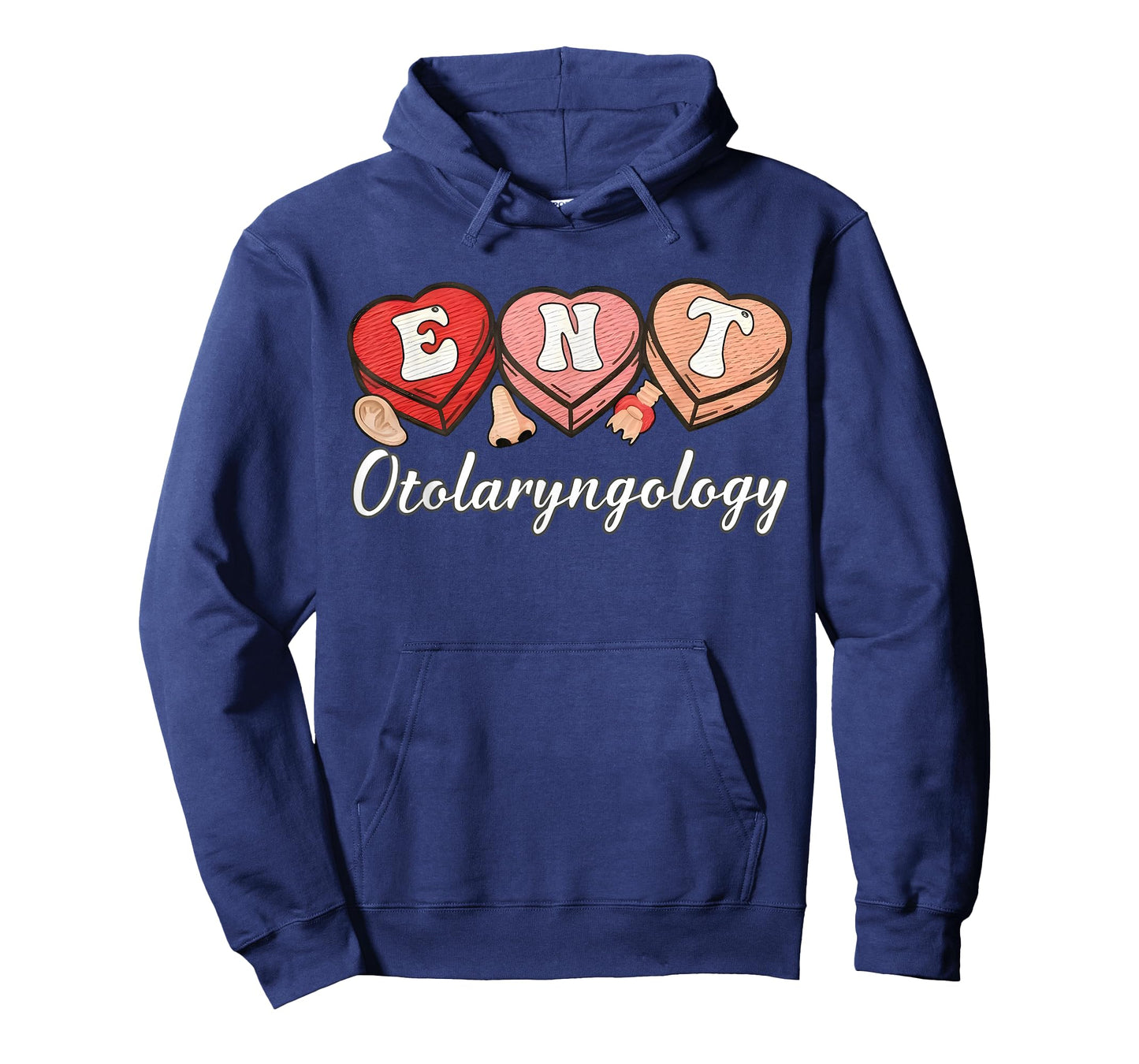 Retro ENT Nurse Otolaryngology Hearts Candy Valentines T-Shirt
