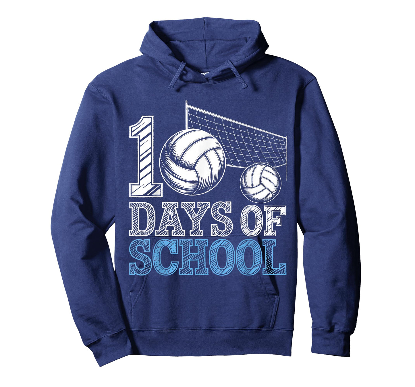 Vintage 100 Days of School Volleyball Boys 100 Days Smarter T-Shirt