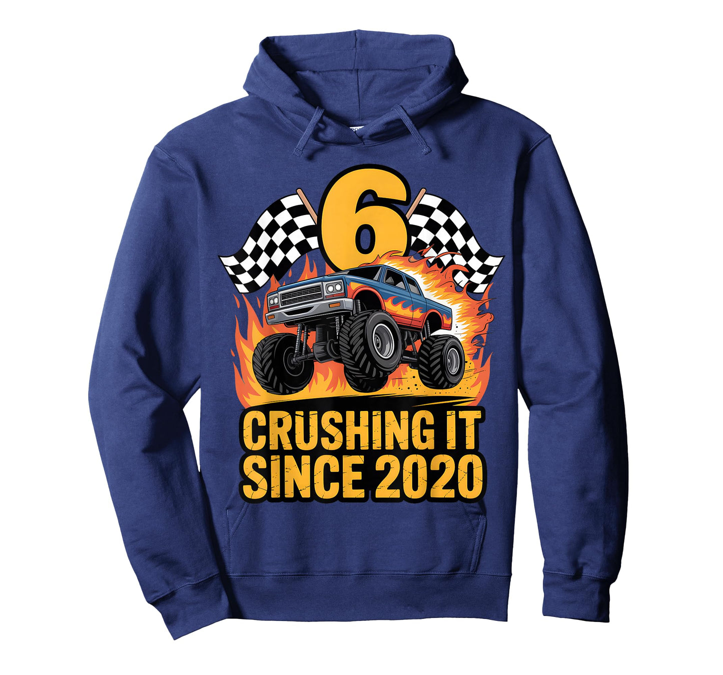 Crushing It Since 2020 Monster Truck 6 Year Old Birthday Boy T-Shirt