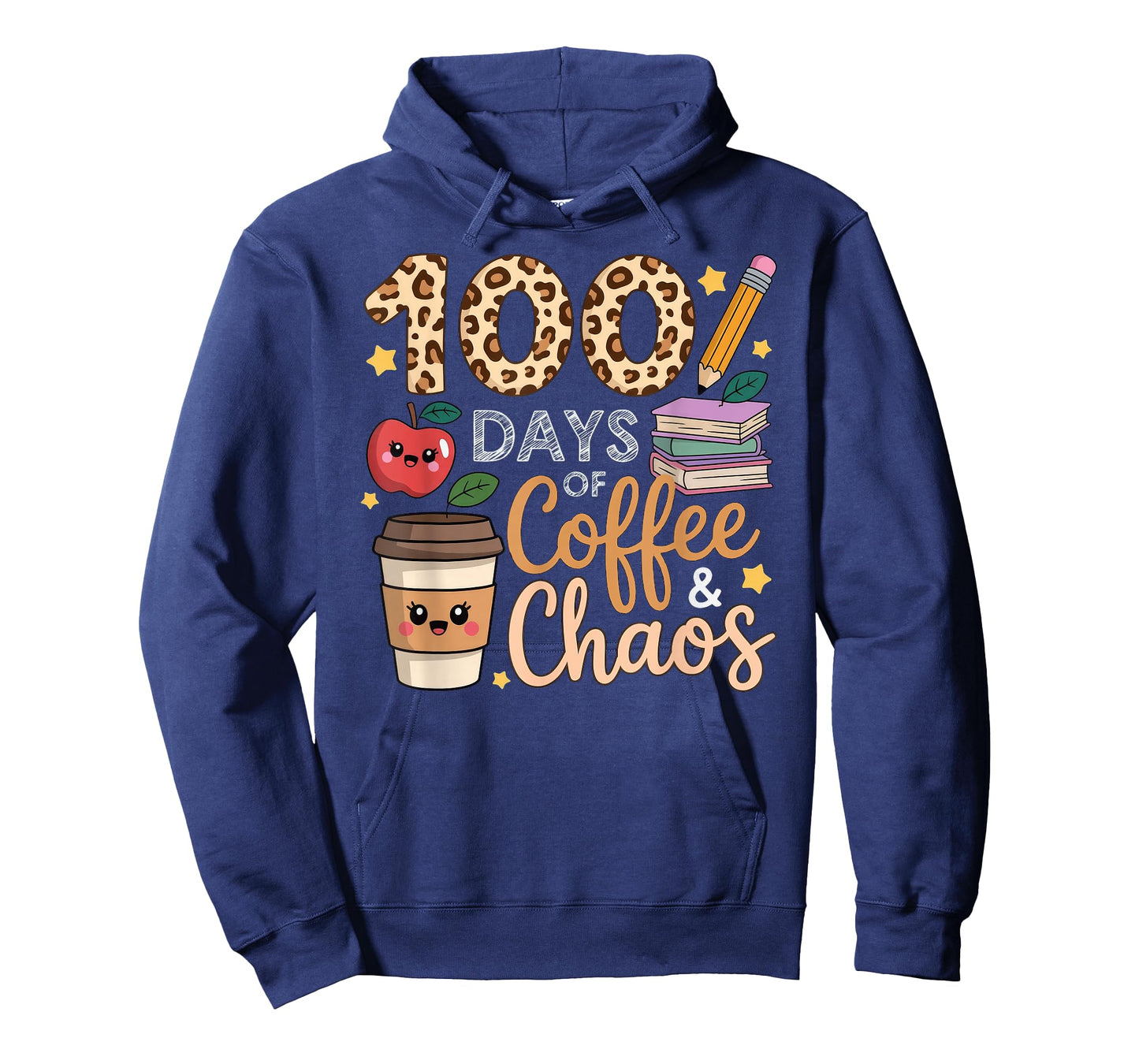 100 Days of Coffee Chaos 100th Day of School T-Shirt