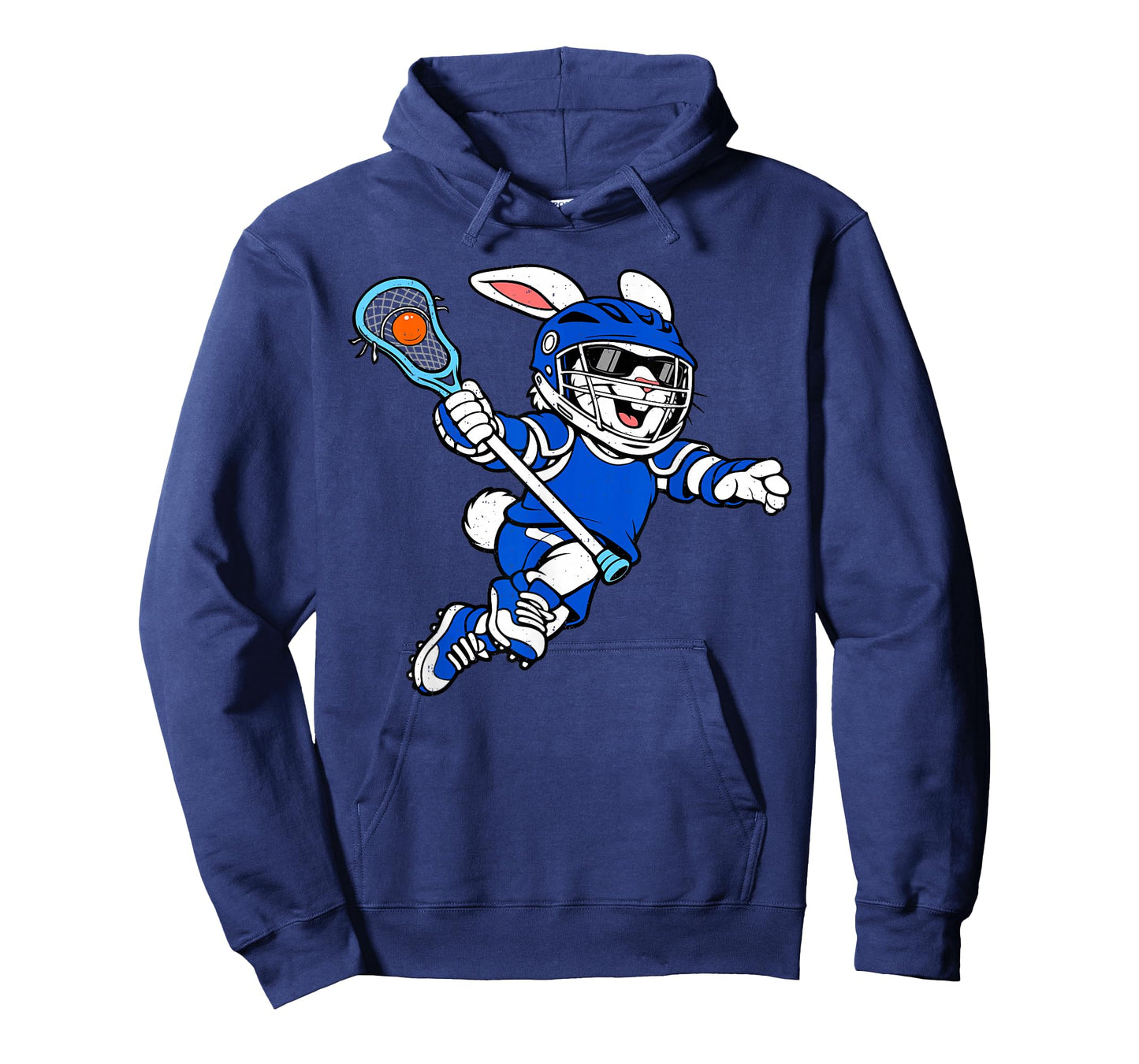 Bunny Playing Lacrosse Rabbit Easter Sport Men Boys Kids T-Shirt