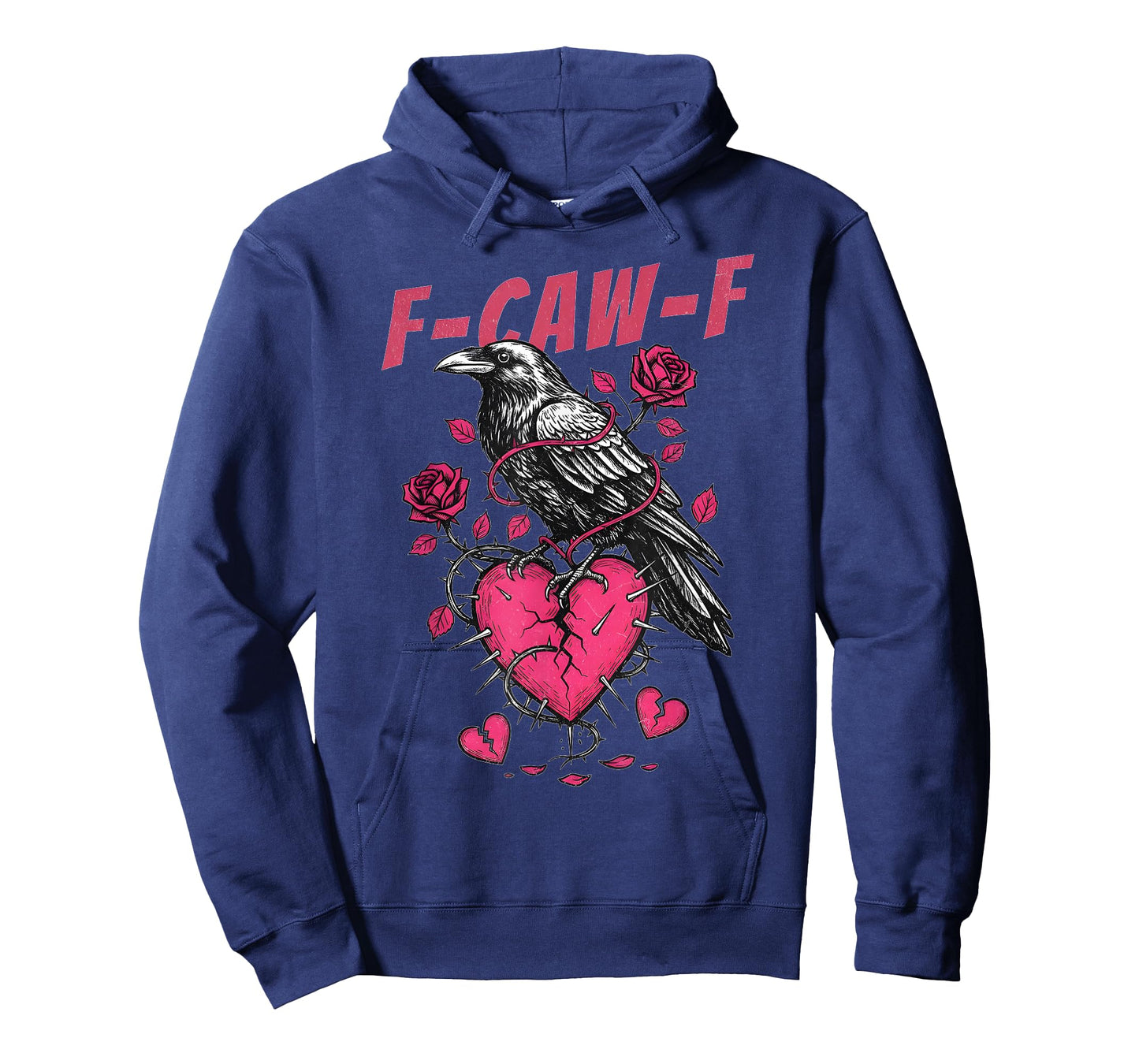 Funny Black Bird F-Caw-F Anti Valentines Day Single Humor T-Shirt